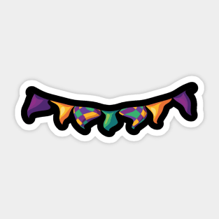 Mardi Gras Ripple Sticker